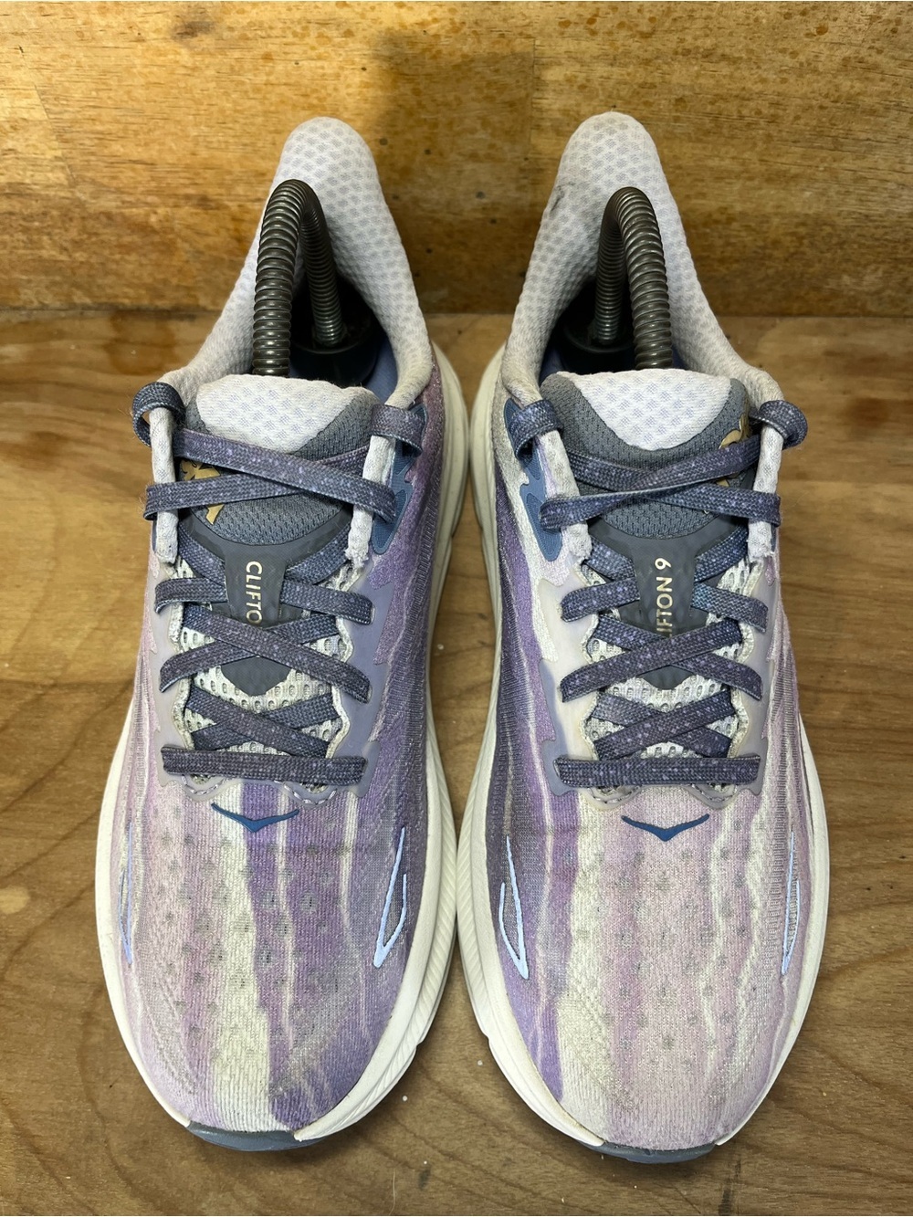 Hoka One One X FPM Clifton 9 Womens Size 7.5 Running Shoes Sneakers Purple - Picture 3 of 12